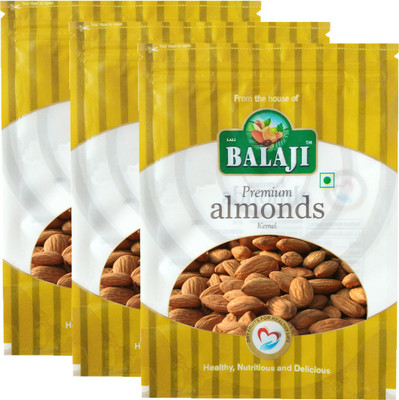 

Balaji California Almonds premium 200 Pack Of 3 Almonds(600 g, Pouch)