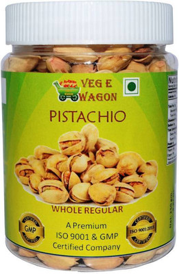 

Veg E Wagon Regular Salted Pista 250 gm. in Pet Jar Pistachios(250 g, Plastic Bottle)