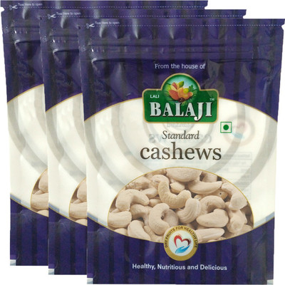 

Balaji Cashew W-320 Regular 200 Pack Of 3 Cashews(600 g, Pouch)