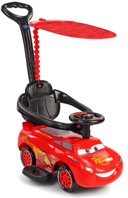 

Disney McQueen Ride-On Push Car | McQueen Car Shape | Imported Premium Quality | Red & Black Colour(Red, Black), Black;red