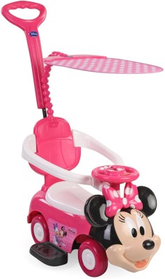 DISNEY Minnie Ride-On Push Car | Minnie Face Shape | Imported Premium Quality | Pink & Black Colour Car Non Battery Operated Ride On(Pink, Black)