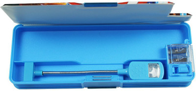 

Aero Fully Equipped Captain America Art Plastic Pencil Box(Set of 1, Blue)