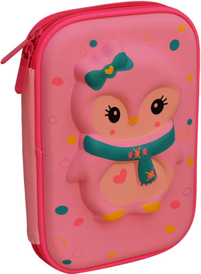 

Minaar Stationery Box For Boys & Girls Designer Hardtop 7d Owl Printed Pencil Box Art EVA Pencil Box(Set of 1, Light Blue, Pink)