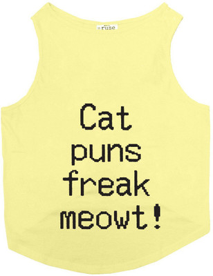 

Ruse T-shirt for Cat(Lemon Tonic, Beige