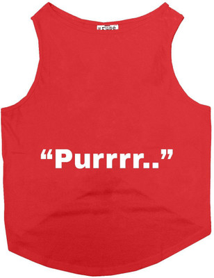 

Ruse T-shirt for Cat(Poppy Red