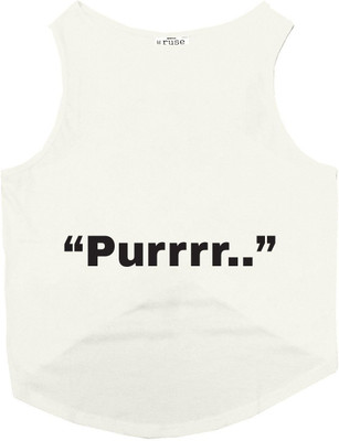 

Ruse T-shirt for Cat(Ecru, White