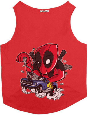 

Ruse T-shirt for Cat(Poppy Red