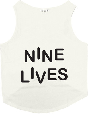 

Ruse T-shirt for Cat(Ecru, White