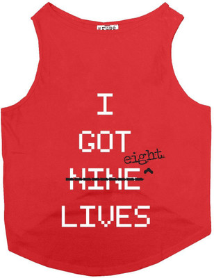 

Ruse T-shirt for Cat(Poppy Red