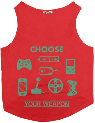 

Ruse T-shirt for Cat(Poppy Red