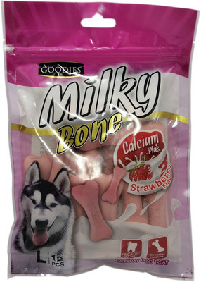 

GOODIES Milky bone Strawberry flavor Strawberry Dog Treat(250 g)