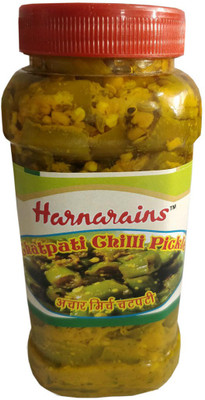 

Harnarains Chutpati Chilli Pickle Green Chilli Pickle(400 g)