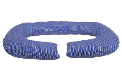 

MomToBe Polka Pregnancy Pillow Pack of 1(Blue Polka)