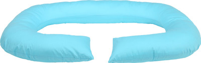 MomToBe Solid Pregnancy Pillow Pack of 1(Cyan Blue)