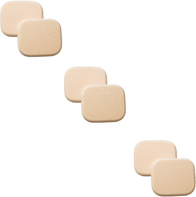 

sweetpea Face Cleansing Sponge Puff Makeup Washing Pad Deep Cleansing & Exfoliating Facial Sponge - 6pcs White Square (Sponge Type - 21)