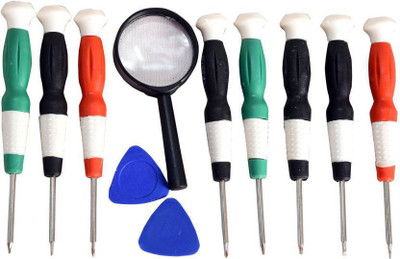 Deals Destination 11 in 1 Mobile and laptop Repair Kit with 2 Opner and magnifier Precision Screwdriver Set(Pack of 11)