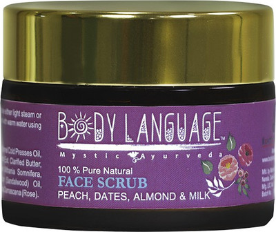 

Body Language Face Scrub - Peach, Dates, Almond and Milk. Scrub(50 g)