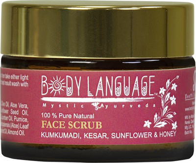 

Body Language Face Scrub - Kumkumadi, Kesar, Sunflower and Honey Scrub(50 g)