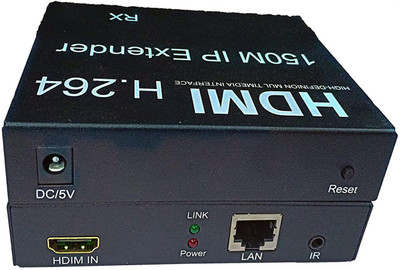 

ANDTRONICS HDMI Extender / Repeater over LAN RJ45 CAT5e CAT6 with IR - up to 150M distance Support 1080p , HDCP 1.2/ 1.1, TCP/IP Standard Media Streaming Device(Black)