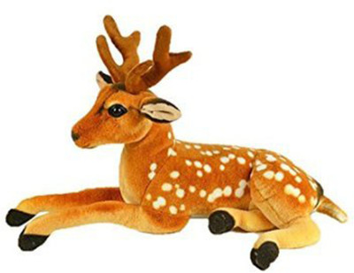 

3SONS DEER Soft Teddy - 35 cm(Brown, GOLDEN)