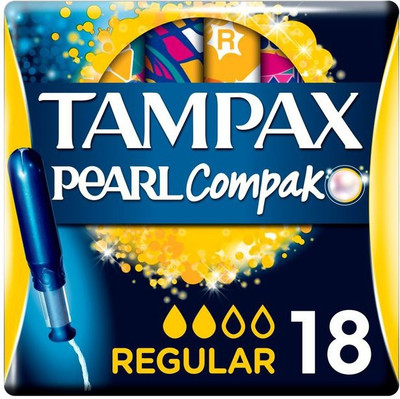 

tampax compak pearl regular pack of 18 Tampons(Pack of 18)
