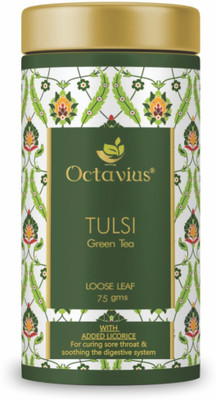 

Octavius Loose Leaf Tulsi, Liquorice Green Tea(75 g, Tin)