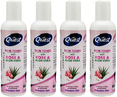 

Quest Skin Toner with Rose and Aloe Vera(400 ml)