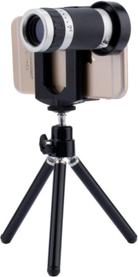 

Hypex Universal Mobile Phone Plastic Telescope Camera Lens with 8X Zoom and Tripod For Android And iOS Smartphones And Devices . Tripod, Tripod Kit(Multicolor, Supports Up to 1000 g)