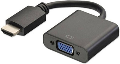 

SACRO TV-out Cable DUG_624D HDMI to VGA Cable compatible for laptop/PC/TV/Tablet/Projector/Xbox(Black, For Computer)