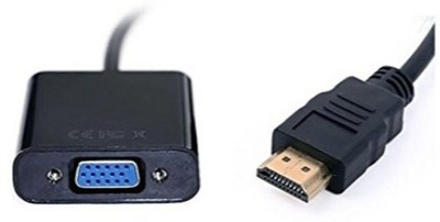 

SACRO TV-out Cable UMG_705C HDMI to VGA Cable compatible for laptop/PC/TV/Tablet/Projector/Xbox(Black, For Computer)