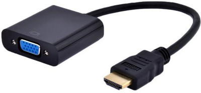 

SACRO TV-out Cable UHR_591U HDMI to VGA Cable compatible for laptop/PC/TV/Tablet/Projector/Xbox(Black, For Computer)