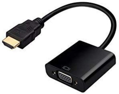 

SACRO TV-out Cable WVN_726N HDMI to VGA Cable compatible for laptop/PC/TV/Tablet/Projector/Xbox(Black, For Computer)