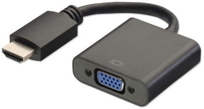 

SACRO TV-out Cable INH_708X HDMI to VGA Cable compatible for laptop/PC/TV/Tablet/Projector/Xbox(Black, For Computer)