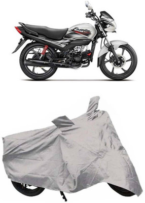ANLOPE Two Wheeler Cover for Hero(Passion Pro TR, Silver)