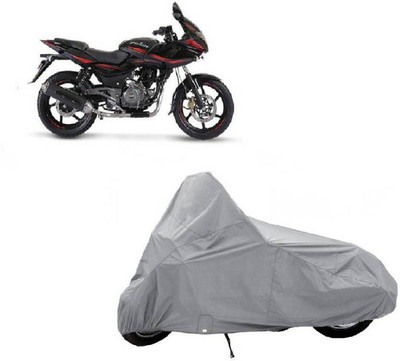 COVERPLANET Two Wheeler Cover for Bajaj(Pulsar 220 DTS-i, Silver)