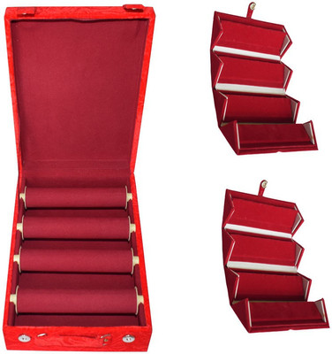 

Aadhya Bangle With Earring Folders (maroon) Vanity Box(Maroon)