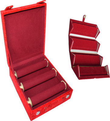 

Aadhya Combo of Earring & bangle box (Maroon) Vanity Box(Maroon)