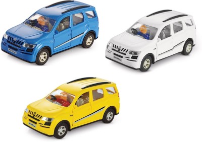 Green Apple Kaizen Mahindra XUV 500 Car Toy For Kids,Multicolour, Length 17 Cm (Pack of 3)(Blue, White, Yellow, Pack of: 1)