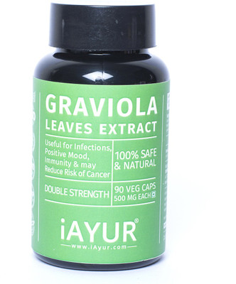 

iAYUR Graviola (Soursop) Extract 500 Mg 90 Veg Caps(90 No)