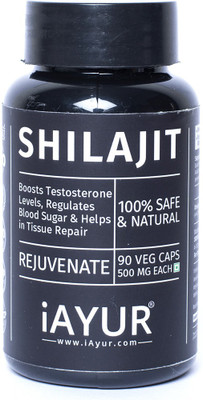 

iAYUR Shilajit Extract 500 Mg 90 Veg Caps(90 No)