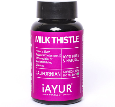 

iAYUR Milk Thistle Extract 500 Mg 120 Veg Caps(120 No)
