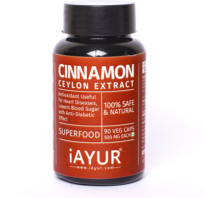 

iAYUR Cinnamon Extract 500 Mg 90 Veg Caps(90 No)