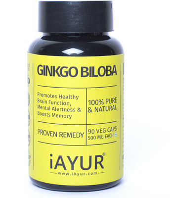 

iAYUR Ginkgo Biloba Extract 90 Veg Caps(90 No)