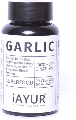

iAYUR Garlic Extract 500 Mg 90 Veg Caps(90 No)