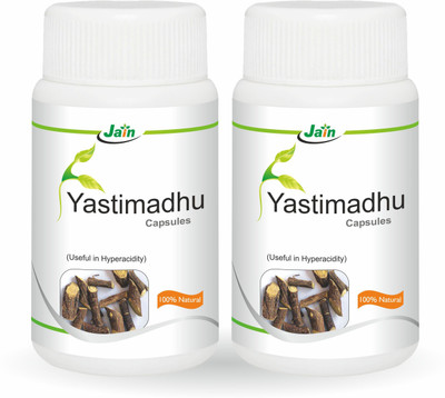 

Jain Yastimadhu Capsules - 60 Count (Pack of 2)(120 No)