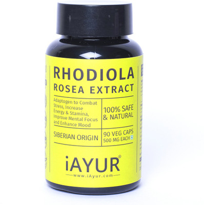 

iAYUR Rhodiola Rosea Extract 500 Mg 90 Veg Caps(90 No)