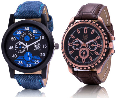 

Rizzly Attractive Set Of Two Combo Watch - For Men
