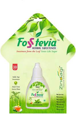 

Zindagi Stevia Liquid - Sugarfree Stevia Drops - Stevia Leaves Extract Sweetener(10 g, Pack of 4)