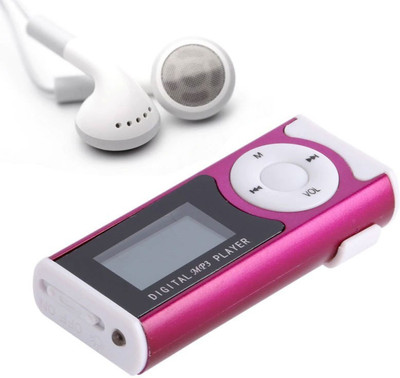 

WEBSTER Digital Mini MP3 Music Player with earphone LCD Display with LED Torch, Support 32gb Memory Card/TF MP3 014 32 GB MP3 Player(Pink, 1.5 Display)