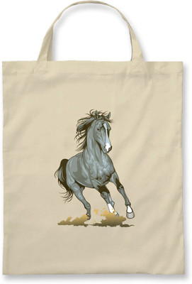 

Rawpockets Rawbags'Black Horse'- Natural Colour tote bag Multipurpose Bag(Beige, 5 L)